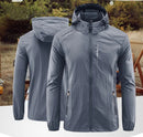 Campera Rompeviento Impermeable con Capucha para Hombre