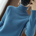 Sweater de Cashmere con Cuello Alto para Mujer