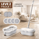 Mop Elétrico Módulos de Limpeza e Tanque Suporte